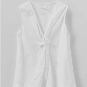 TOAST Poplin Tie front Vest